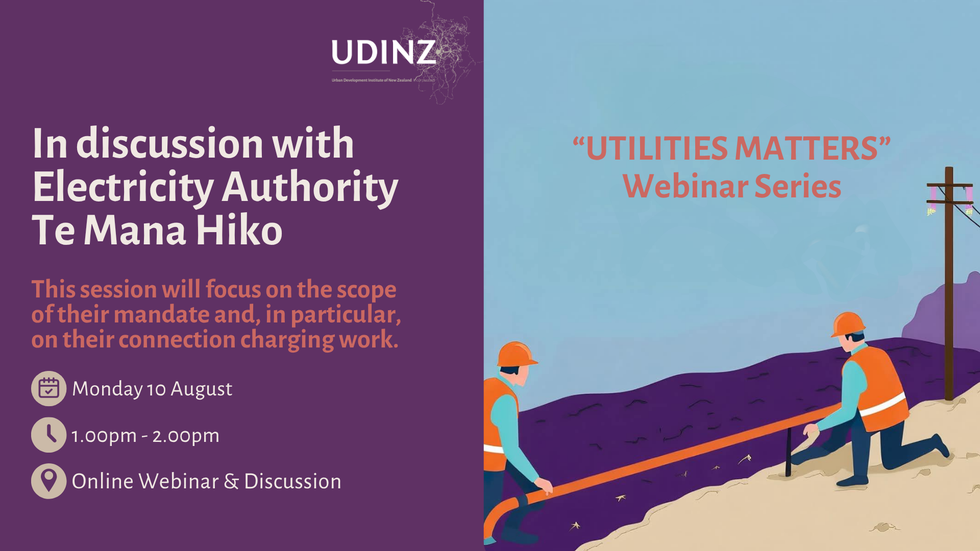 UDINZ "Utilities Matters" Webinar Series: In discussion with Electricity Authority  Te Mana Hiko hero image